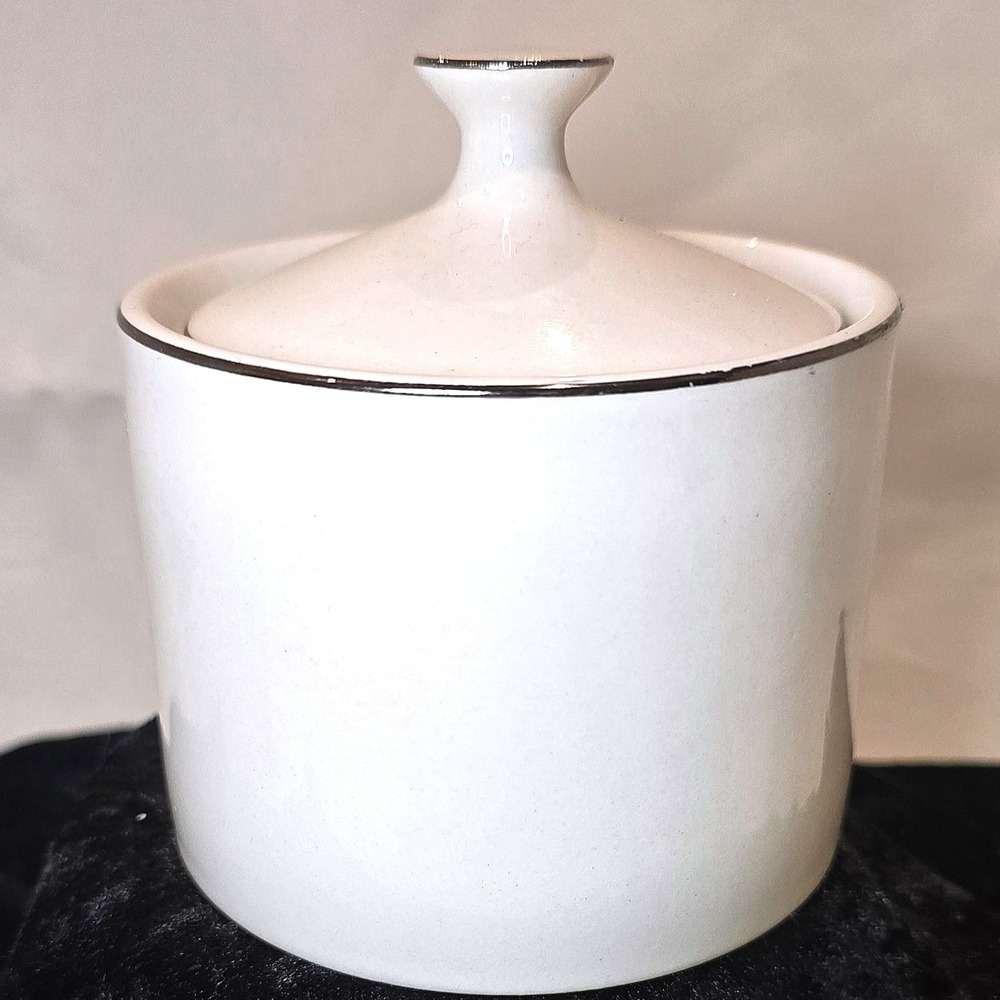 SUGAR BOWL PLATINUM Band collection by Compton Fine China  3 INCHES TALL VINTAGE